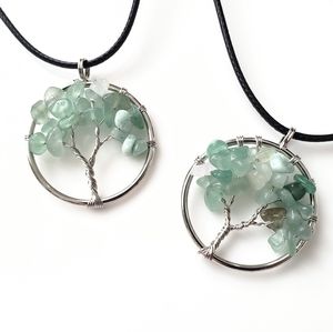 LAST ONE! Natural aventurine tree of life pendant necklace